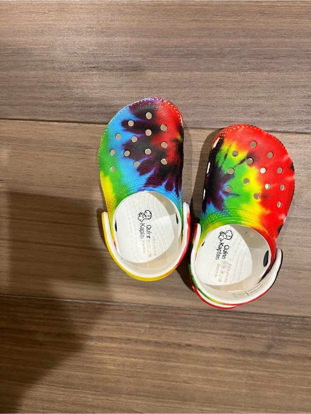 CROCS Kids Rainbow Tie-Dye Water Clogs
